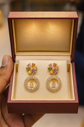 Zircon Earring-130 (Multi)